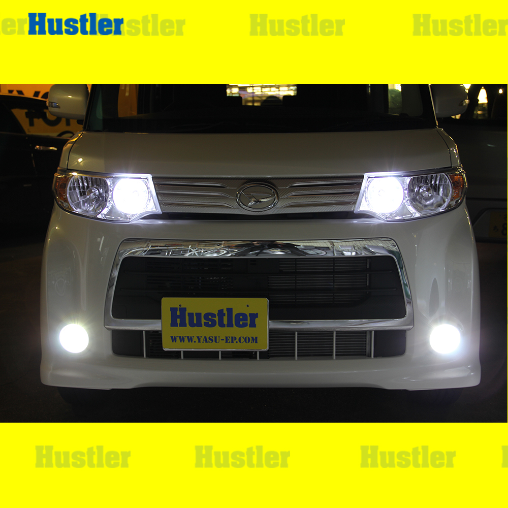 タントカスタム 375 前期 フォグランプカバー ダークスモーク